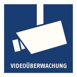 Warnaufkleber Videoüberwachung AU1500 ohne ABUS-Logo