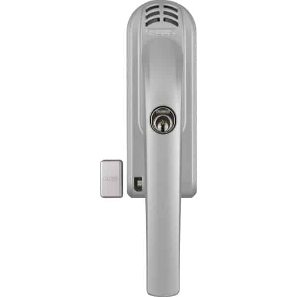 ABUS Fenstergriff mit Druckzylinder und Alarm - FG300A-AL0125 silber abschließbar