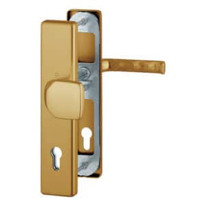 HOPPE London Schutzbeschlag ohne Zylinder-Abdeckung-10 mm-92 mm-67 - 72 mm-F4 Aluminium Bronze für Hauseingangstüren