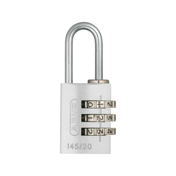 ABUS Aluminium Zahlenschloss 145/20 in silber in 9 Farben zur Wahl