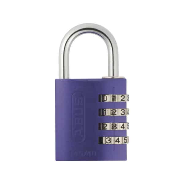 ABUS Aluminium Zahlenschloss 145/40 in lila in 9 Farben zur Wahl