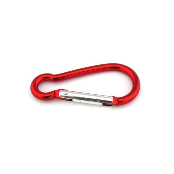 Karabiner Aluminium-rot rot