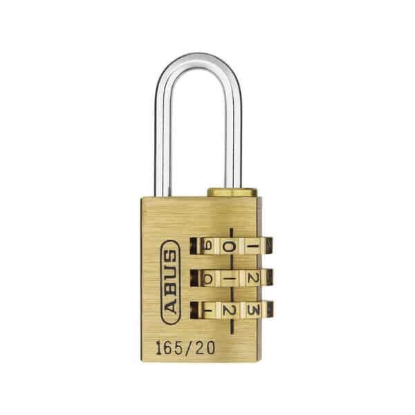 ABUS Messing Zahlenschloss 165/20 mit verstellbarem Code