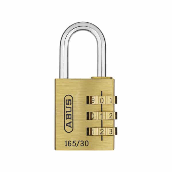 ABUS Messing Zahlenschloss 165/30 mit verstellbarem Code