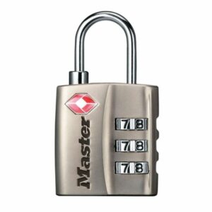 Master Lock TSA Zahlen-Vorhangschloss 4680 - nickel TSA zugelassen