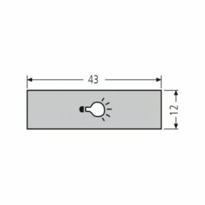 RENZ Lippert Lichttastereinlage 97-9-87023 aus Kunststoff