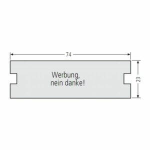 RENZ Namensschildeinlage - Werbung Nein danke Variante 1 97-9-87003 aus Kunststoff