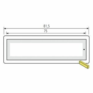 RENZ RSA2 Namensschild ohne Gravur 97-9-85356 aus Kunststoff