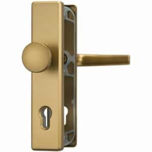 ABUS Schutzbeschlag KLN 314-Klinke-Knauf-F4 Aluminium Bronze für Hauseingangstüren