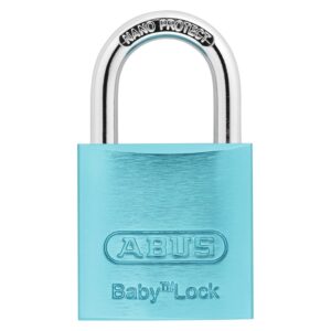 ABUS Vorhangschloss 645TI Baby Lock in hellblau in hellblau und rosa