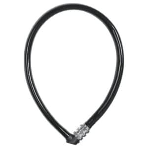 ABUS - Zahlen-Seilschloss 1100/55 in schwarz preiswerter Basisschutz für Ihr Zweirad in diversen Farben