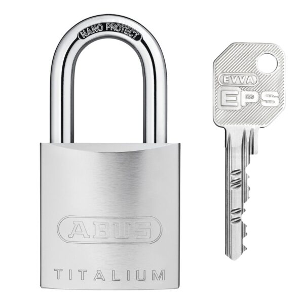 ABUS Hangschloss mit EVVA EPS Halbzylinder EXPRESS ohne Sicherungskarte