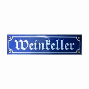 Münder-Email Schild - Weinkeller 30 x 8 cm