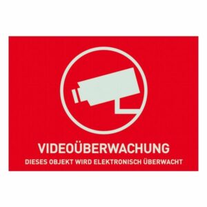 Warnaufkleber Videoüberwachung  ohne ABUS-Logo