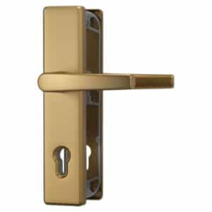 ABUS Schutzbeschlag KLS 114-Klinke-Klinke-F4 Aluminium Bronze für Hauseingangstüren