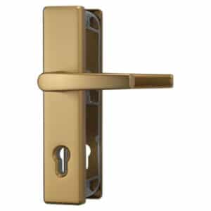 ABUS Schutzbeschlag HLS 214-Klinke-Knauf-F4 Aluminium Bronze für Hauseingangstüren