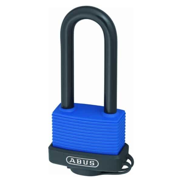 ABUS Vorhangschloss Aqua Safe 70IB/50 HB 80 verschiedenschließend mit Kunststoffmantel und Schutzkappe