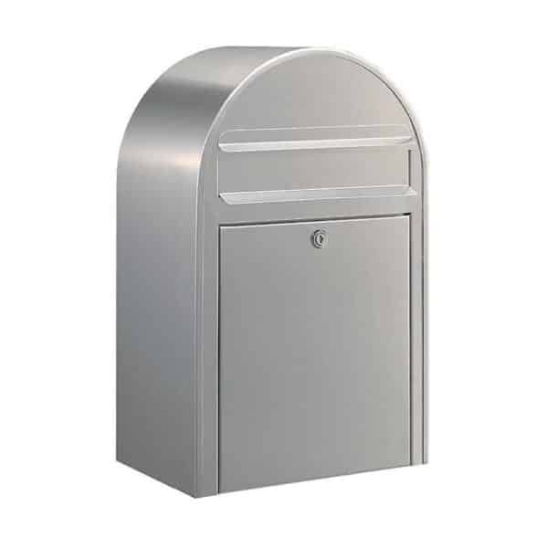 BOBI Briefkasten Classic - Nordic Silver (RAL 9006) in Edelstahl oder verschiedenen RAL-Farben