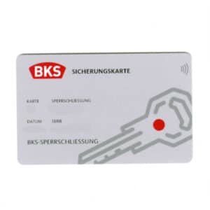 Austausch BKS Sicherungskarte NFC  für alle BKS Systeme