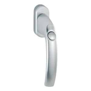 HOPPE Atlanta Fenstergriff 0530SV/U26-F1 Aluminium Natur-32 mm mit Druckknopf