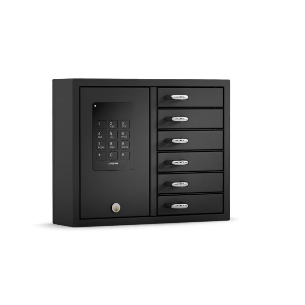 CREONE KeyBox 9006 B Edelstahl schwarz Wertschrank mit PIN-Tastatur