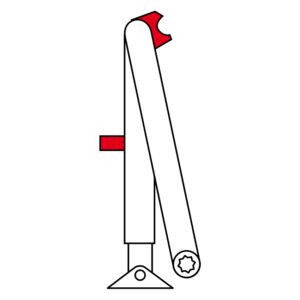 DORMA Rastfeststellarm mit Abschaltung für TS 73 / TS 83-silber in silber