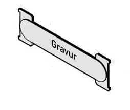 RENZ Namensschild RSA1 mit Gravur 90-3-00005 aus Aluminium