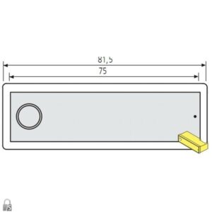 RENZ Klingeltaster RSA2 kompakt -Edelstahl 97-9-85317 aus Edelstahl oder Aluminium