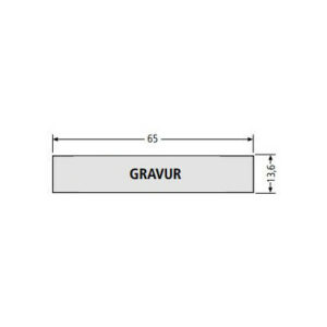 RENZ Namensschildeinlage mit Gravur 90-3-00024 für Namensschild 09