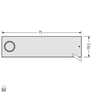 RENZ RSA2 kompakt Namenschild ohne Gravur-Edelstahl 97-9-85337 aus Edelstahl oder Aluminium