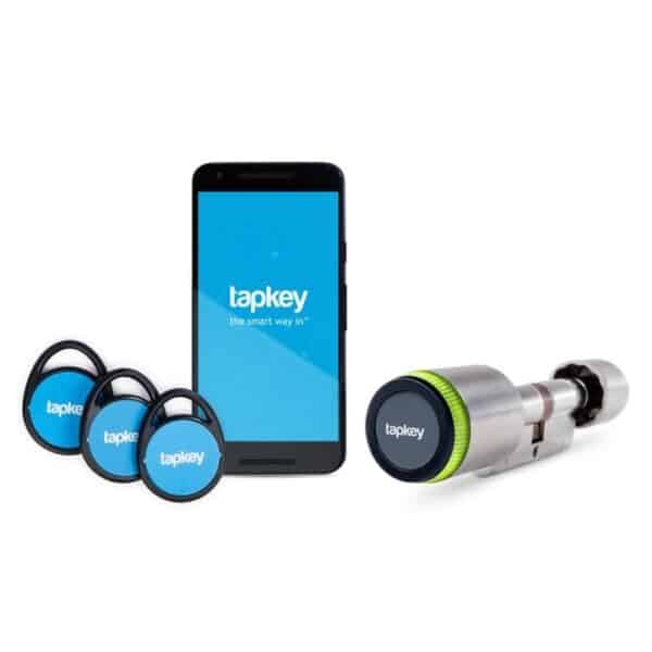 Tapkey Smart Lock Doppelzylinder + 3 NFC Tags für Android Handys und iPhones