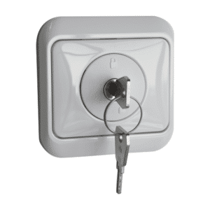 FELGNER Steckdosenschloss mit Berührungsschutz weiß inklusive 4 Schlüssel