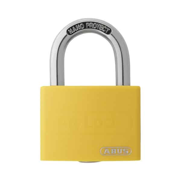 ABUS Vorhangschloss MyLock T65AL in gelb und verschiedenschließend in blau