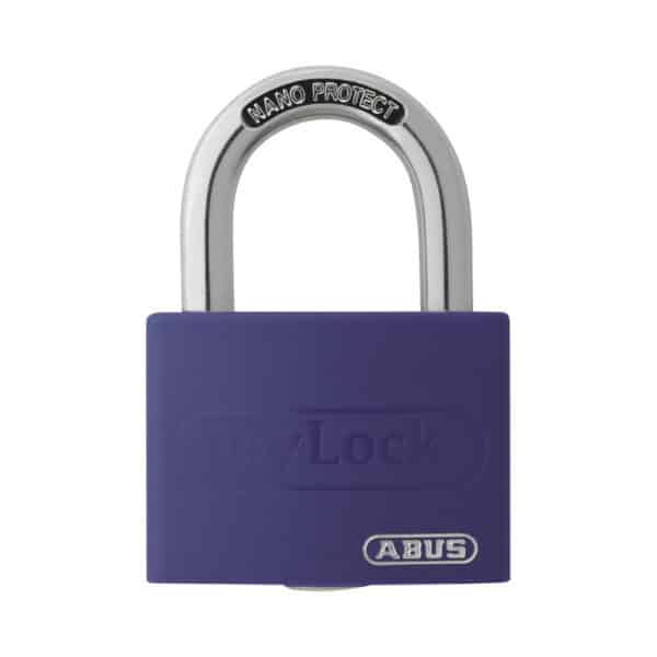 ABUS Vorhangschloss MyLock T65AL in lila und gleichschließend in blau